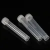 Tubes à essai scientifiques en plastique de 10ml, bouchons de tubes à vis, flacon à joint transparent, récipient, fond cylindrique