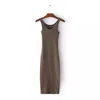 Sexy Sleeveless Dress Women Bandage Bodycon Long es Female Slim Girls Evening Party Dersses Women's Bag Hip 210428