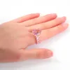 Bandringar med droppe zirkonfor kvinnor evighet löfte cz kristall finger ring engagemang bröllop smycken kärlek gåva2696494