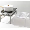 Keuken Opslag Organisatie ABS Verstelbare Cabinet Organizer Schotel Uitbreidbaar Rack Kast Plank voor Cookware Ingeblikte Cups