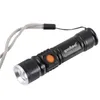 GOODLAND USB LED ficklampa T6 LED Torch Mini Handy Rechargeable 18650 High Power 3-lägen Zoomable för cykel Camping Vandring 220217