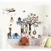 Living room TV Walls child bedroom Removable Romantic Cartoon Owl Tree Wall Stickers Creative decorative stickers 210420