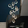 Lampes suspendues Lampe à Led moderne Anneau suspendu Rond Designer Salon Chambre Luminaire Lamparas Nordic Indoor Decor Light