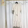 女の子弓夏ボヘミアンロングドレス女性ファッションソリッドカジュアル服半袖vestidos 210520