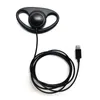 Wired Single Side Mono Headset D Form Öronkrok hörlurar iPhone Plug Hörlurar för Radio Tour Guide System Hörlurar