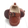 Baby Moccasins Pu Couro Criança Primeiro Walker Solic Soled Meninas Sapatos Recém-nascidos 0-1 Anos Bebê Meninos Sapatilhas