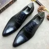 Мужская модная обувь из искусственной кожи Мокасины на низком каблуке Платье Весенние ботильоны Классический мужской повседневный стиль в стиле ретро YK413 211103