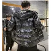 Mens Punk Down Parkas Fashion Trend Couples Thicken Zipper Hooded Outerwears Designer Winter Male Casual Luxury Bread Jackets Coats