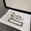 L'anello cieco per amore con lettera G in argento 925 è adatto per accessori moda per gioielli da uomo e da donna