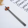 23cm 8 Style 304 Chopsticks Stefless Steel Chopsticks الكورية المعدنية