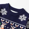2-7年のクリスマスの冬の赤ちゃん女の子のウーリージャンガーセーター子供編みのプルオーバートップス長袖ニット子供服Y1024