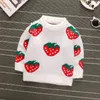 Meisjes trui winter herfst kinderkleding baby meisje knitwear trui gebreide kinderen cartoon print warme S 211201