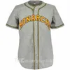 Najwyższej jakości Kansas City Monarchs 1942 Home Road Jersey Wszystkie szyte męskie Kobiety Młodzieżowe Koszulki Baseballowe Rozmiar S-3XL Oddychający