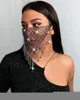 Europäische und amerikanische beliebte Frauen-Gesichtsmasken, Mode-Strass-Masken, Explosionsmodelle, Mesh-Strass-Schmuck, Metall-Quasten-Maske8571369