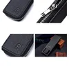 Pencil Bags Fashion Genuine Leather Bag Large Capacity Zipper Pen Case Student School Office Supplies Fountain Pens Holder