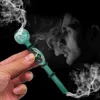 Transparent Tobacco Smoking Pipe Holder Glass Oil Burner Pipe Glassware Herb Hookah Cigarette Shisha Tube Smoking Pipes