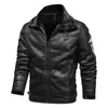 Giacca invernale da uomo in pelliccia di pelle scamosciata Cappotto maschile Retro addensare bomber in pelle da uomo Giacca da motociclista di marca Uomo AF819 211009