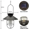 Solar Power LED Hanging Light Retro Lantern Outdoor Garden Yard Decoration Lamp Pendant Lamps