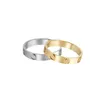 Love Screy Ring Men039s Pierścienie zespołowe 3 Diamenty Klasyczne luksusowe projektant biżuterii Women Titanium Steel Stal Goldplated Never Fade2668027