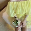 Yaz Seksi Slash Boyun Şifon Bluzlar kadın Zarif Bayanlar Moda Puf Kol Rahat Yüksek Bel Tatlı Top 210519