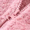Winter Coral Fleece Coat Kvinnors Jacka Dubbelsidiga förtjockade lager Varm utomhus Top Stormcoat Liner 210515