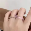 2 pièces/ensemble couleur unie Knuckle anneaux élastique mode mignon résine bijoux anneau bague pour femmes bijoux accessoires