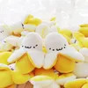 Super Cute 8CM Little Yellow Banana Plush Stuffed Toy Key Chains Small String Plush Doll Fruit Toys Keychain for Women &Girl