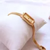 Montres-bracelets 2022 montre pour femme Bracelet à Quartz japonais tempérament dame or 24K petit cadran ne se décolore pas à la mode