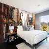 Wallpapers Custom 3D Wall Mural Po Wallpaper Oil Painting Of The Famous City Streets Are Colorful And Beautifu Paper For Living Room TV