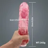 Paqin Big Dikke Dildo Vagina Vibrator Masturbator Jelly Vibrating Flexible Cock Realistische enorme penis Strong G-Spot Sex Toys Y0911240G
