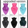 5PCSDrop Ship Snabbtorkande Cykel Scarf Sommar Kall Is Silk Halv Ansiktsmasker Solskydd Triangulär Bandage Outdoor Hat Armband Bevakning Pzsil S NZWV5