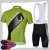 Scott Team Cycling Kortärmad Jersey (Bib) Shorts Sets Mens Sommar Andningsväg Cykel Kläder MTB Bike Outfits Sport Uniform Y210414204