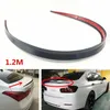 Nowy 1,2 M Czarny Miękki Samochód Tylny Pnia Dachu Spojler Tylne Wchodzące Lip Trim Sticker Universal Car Spoiler Styling DIY Refit Spoiler