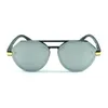 Kids Flat Pilot Sunglasses Oversize Mirror Lenses Cover Frame Fashion Design Eyewear Cool Glasses For Boy And Girl