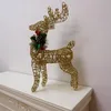 Decorações de Natal 2022 Ano Decoração Enfeites Gold Deer Elk Led Light Tree Scene Room House Navidad Decor71387085142350