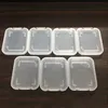 Memory Card Case Transparent SD Memory-Card boxes Plastic Storage Retail Package TF-Card Packing Storage Cases DH0896