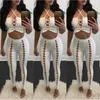 NCLagen Patchwork Front Criss Cross Bandage Hollow Leggings Dames Sexy Slit Zwart Potlood Pantalons Actieve Hoge Taille Legging 210925