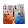 Snabba Sandfodral Transparent Bling Cover Star Heart 3in1 för iPhone13 12 12Pro 12Promax 11 11Promax X XR XSMAX SE 8 7 6 8P Shscase Anti-Slip Dina kunder kommer att älska dem