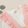 1-6Y Niño Bebé Niño Niñas Ropa Conjunto Otoño Manga larga Camiseta suave Top + Faldas Trajes Trajes para niños 210515