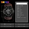 Skmei Nouvelle Mode Sport Quartz Montres Hommes De Luxe D'affaires En Cuir Montre Étanche Montres Homme Horloge Relogio Masculino Q0524