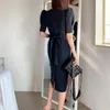 Vestidos Summer Women Slim Pencil Bodycon Dress Solid Elegant Office Sexy Party es 210603