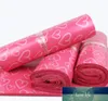 100pcs / mycket rosa poly pe mailer expressväska 28 * 42cm postväskor kärlek hjärta kuvert självförsegling plastpåsar yxy0156 fabrikspris expert design kvalitet senaste stil