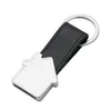 DHL50pcs Party Favor Sublimation DIY White Blank House Shaped Keychain