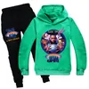 Kläderuppsättningar 2022 Kids Movie Space Jam 2 Girl Boys Autumn Cartoon Sports Suft Hoodies Tshirtpants 2st Tracksuits 216Y9504644