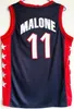 1996 US Dream Team Basketball Maillot Hakeem Olajuwon Penny Hardaway Charles Barkley Reggie Miller Scottie Pippen Grant Hill Maillots Karl Malone