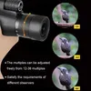 Телескоп Бинокль Borwolf 12-36X50 Бинокль BAK4 Prism Optical ns Мощный охотничий монокуляр для наблюдения за птицами Свет ночного видения Tescope HKD230627