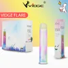 Nieuwste 10 kleuren Glowing PVC Design Vapepen Wegwerp Electronic Sigaretten Originele Vide Flare 6% 800 Puffs 500 MAH batterij 3 ml Capaciteit 7 LED RGB Flash