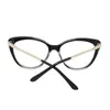 ねじり金属の足と春のヒンジファッション女性の眼鏡を持つ2022 Tr90猫の眼鏡の枠