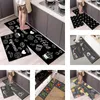 Tapijten 2 stks / set cartoon antislip lange keuken mat nordic tapijt vloerveld tapijten wasbare badkamer ingang Deurmat Home Decor