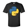Python Tee Shirt Homme Coupons Fitness Tops Chemises Hommes Tshirt Geek C ++ O Cou Été / Automne 100% Coton T Manches Courtes 210706